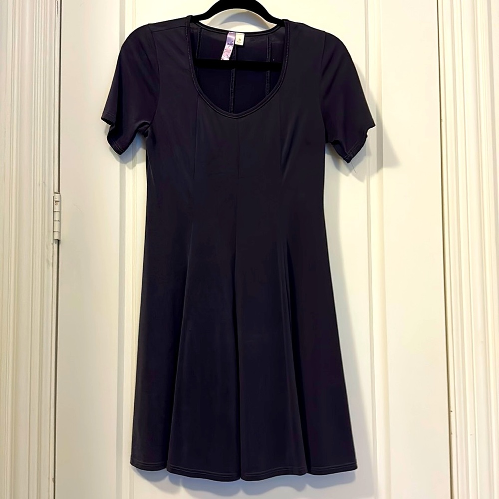 Plum medium lightweight casual dress.
